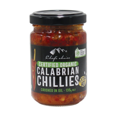 Chefs Choice Organic Calabrian Crushed Chillies - Extra Hot 135g