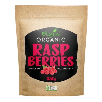Elgin Organic Raspberries 350g
