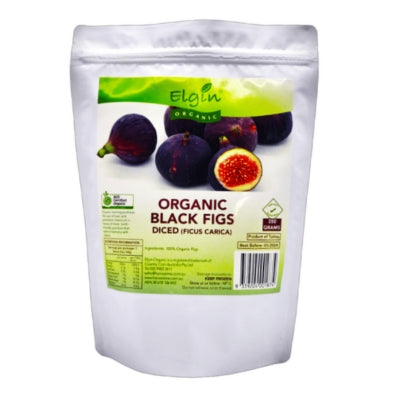Elgin Organic Black Figs Diced 350g