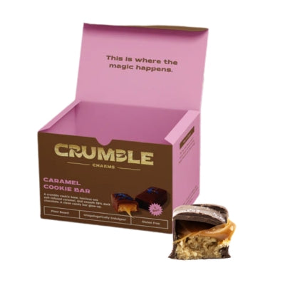 Crumble Foods Caramel Cookie Bar Twin Pack RETAIL 110g